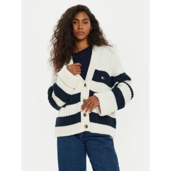 Th Dw0dw18676 Tjw Rwb Back Flag Cardıgan Ext Kadın Sweaters