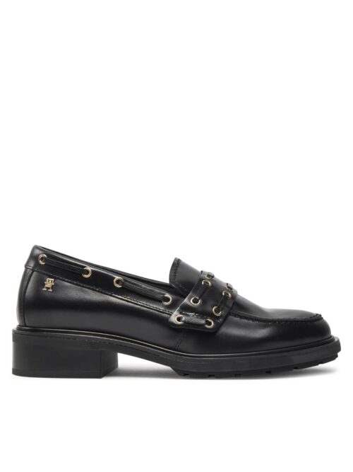 Th Fw0fw08148 Nautıcal Eyelets Leather Loafer Kadın Ayakkabı