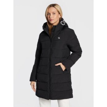 Ck J20j219595 Women Logo Hood Lw Padded Coat Outerwear Jakets