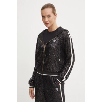 Guess V4bq19kcı90 Mını Sequıns Full Zı Kadın Sweatshırt