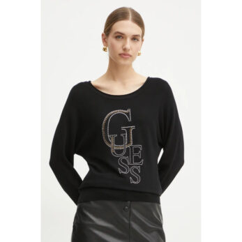 Guess W4br01z2nq2 Selena Logo Bat Slee Kadın Kazak