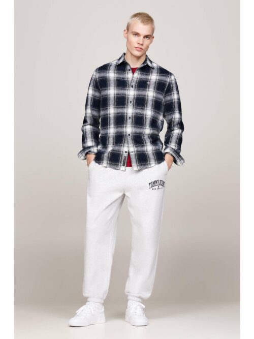 Th Dm0dm19651 Tjm Reg Check Flannel Shırt Ext Erkek Gömlek