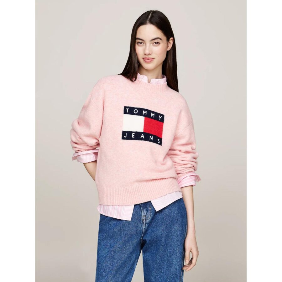 th-dw0dw18681-tjw-melange-flag-sweater-ext-kadin-kazak-114317.jpg Th Dw0dw18681 Tjw Melange Flag Sweater Ext Kadın Kazak - Görsel 23