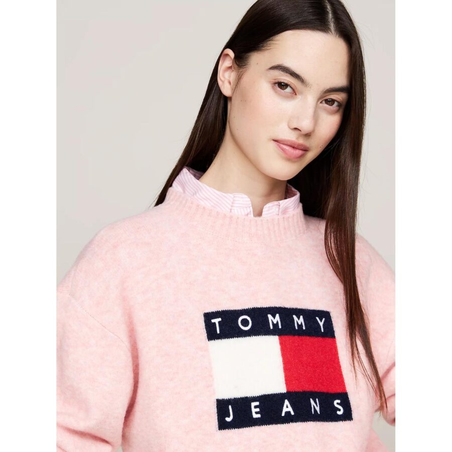 th-dw0dw18681-tjw-melange-flag-sweater-ext-kadin-kazak-114318.jpg Th Dw0dw18681 Tjw Melange Flag Sweater Ext Kadın Kazak - Görsel 24
