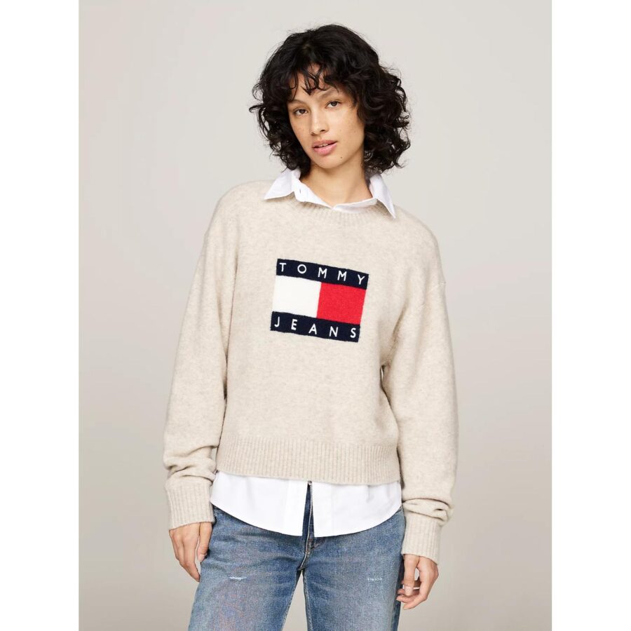 th-dw0dw18681-tjw-melange-flag-sweater-ext-kadin-kazak-114321.jpg Th Dw0dw18681 Tjw Melange Flag Sweater Ext Kadın Kazak - Görsel 27