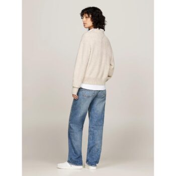 Th Dw0dw18681 Tjw Melange Flag Sweater Ext Kadın Kazak - Görsel 30