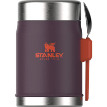 Stanley 10-09382-107 Stanley Klasik Paslanmaz Çelik Yemek Termosu Kaşıklı 0,40lt Mor Turuncu