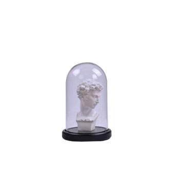 1bos-194057 Davıd Bust In Fanus 14x14x22cm