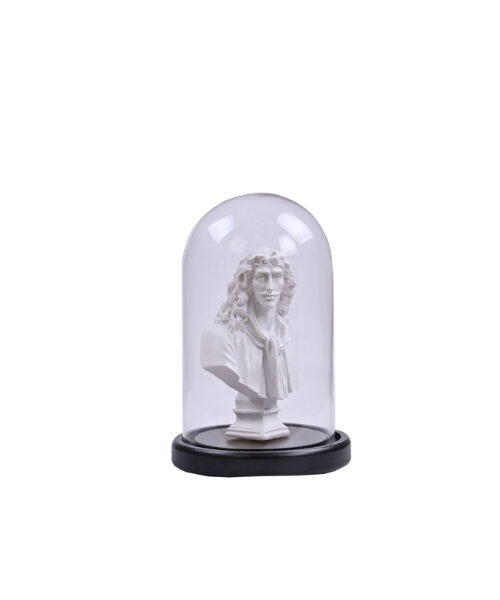 1bos-230157 Molıere Bust In Fanus 14x14x22cm