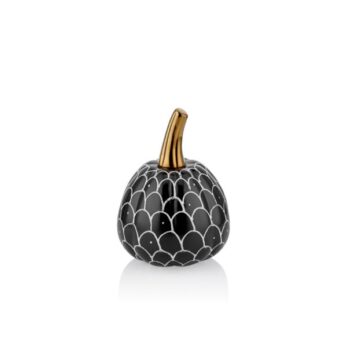 1jb-17257l Pumpkın Gold Saplı 16.7 Cm Dekoratif Siyah Beyaz