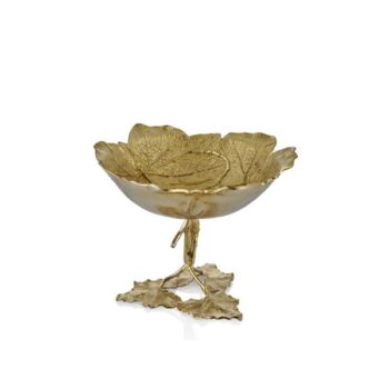 1kg-9441 Leaf Kase 36,5x36,5x26,5cm Altın