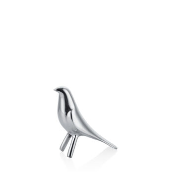 1meh-133974s Metal Kuş Küçük Dekor 10x5,5cm Gümüş