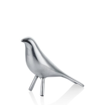 1meh-133975s Metal Kuş Büyük Dekor 14,5x5cm Gümüş