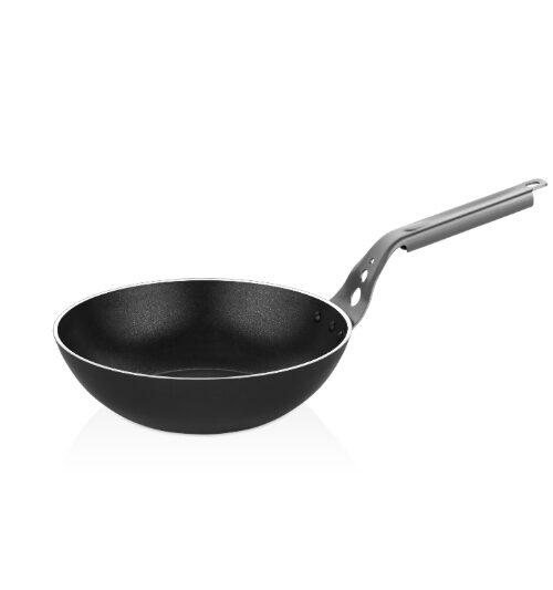 3751 Gastro Prochef Teflon Wok Tava 28x8 Cm Siyah
