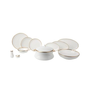 7950004 Herıtage 60 Parca Bone Chına Yemek Takımı Gold