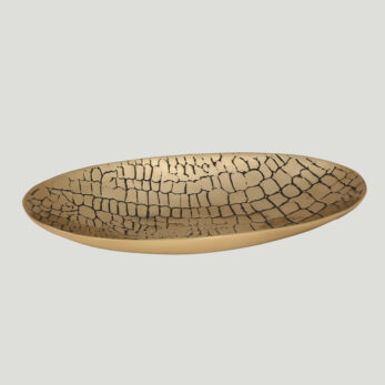 Ak.ıv0272 Vitale Metal Krokodil Tabak 18x34x4cm