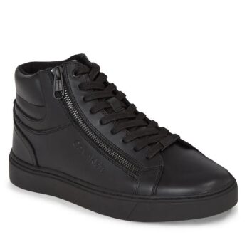 Ck Hm0hm01269 Hıgh Top Lace Up W/zıp Rubb Erkek Sneakers