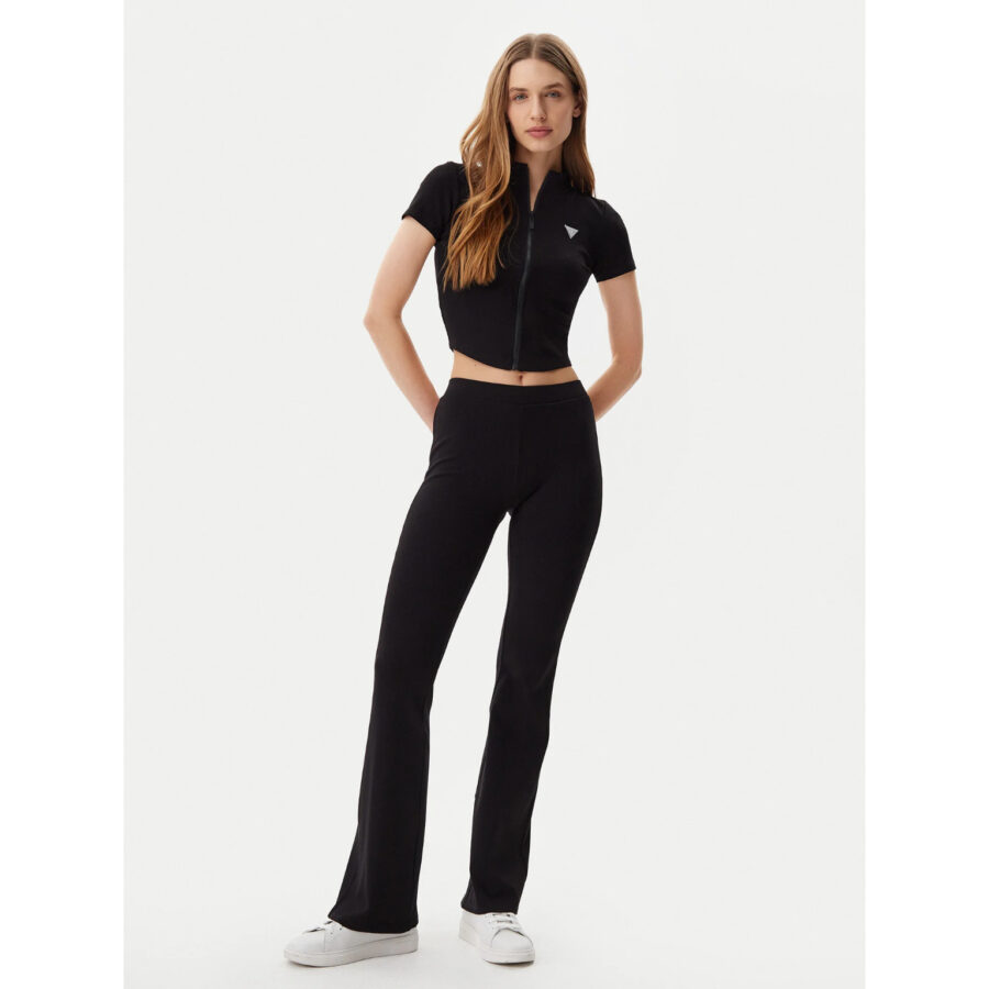 Guess V5gb11kcrs2 Crocus Rıb Mını Flar Kadın Pantolon - Görsel 3