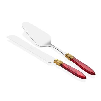 Laura Ring Pasta Servis Seti Bordo