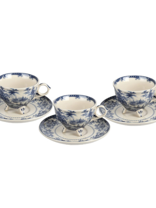 Lyyu 001 Florantıne 5 Parça Çay Fincan Takımı