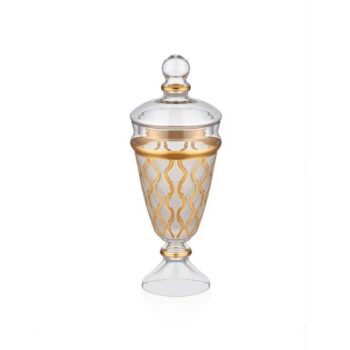 M06465-abc Cordelıa Kapaklı Ayaklı Kavanoz