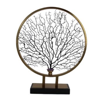 Oz 136 Çemberli By Sıyah Ağaç Dekor 60 Cm Gold