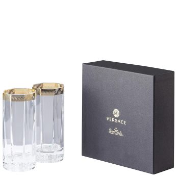 Versace 20665-110300-48874 Crystal Medusa D Or 2 Li Meşrubat Bardağı
