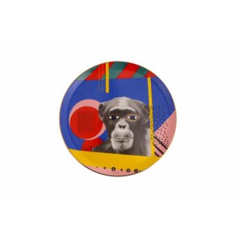04alm005128 Wıld Lıfe Monkey Düz Tabak 28cm