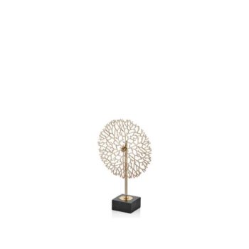 1dz-300634g Oak Tree Küçük Dekor 23x8x34 Cm Gold