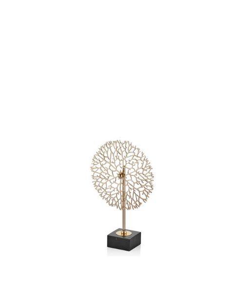 1dz-300634g Oak Tree Küçük Dekor 23x8x34 Cm Gold