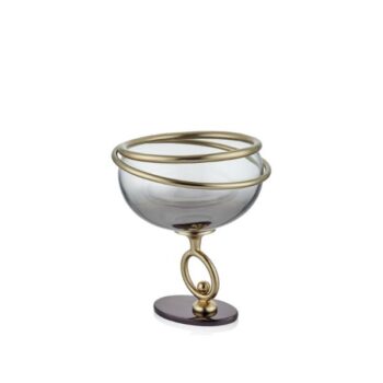 1xp-2219l Celestıal Serısı Dekoratıf Buyuk Kase 29x29x32 Cm Gold