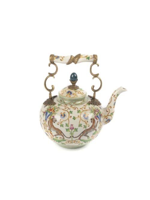 C78.324117 Porselen Dekor Çaydanlık 28cm Bej