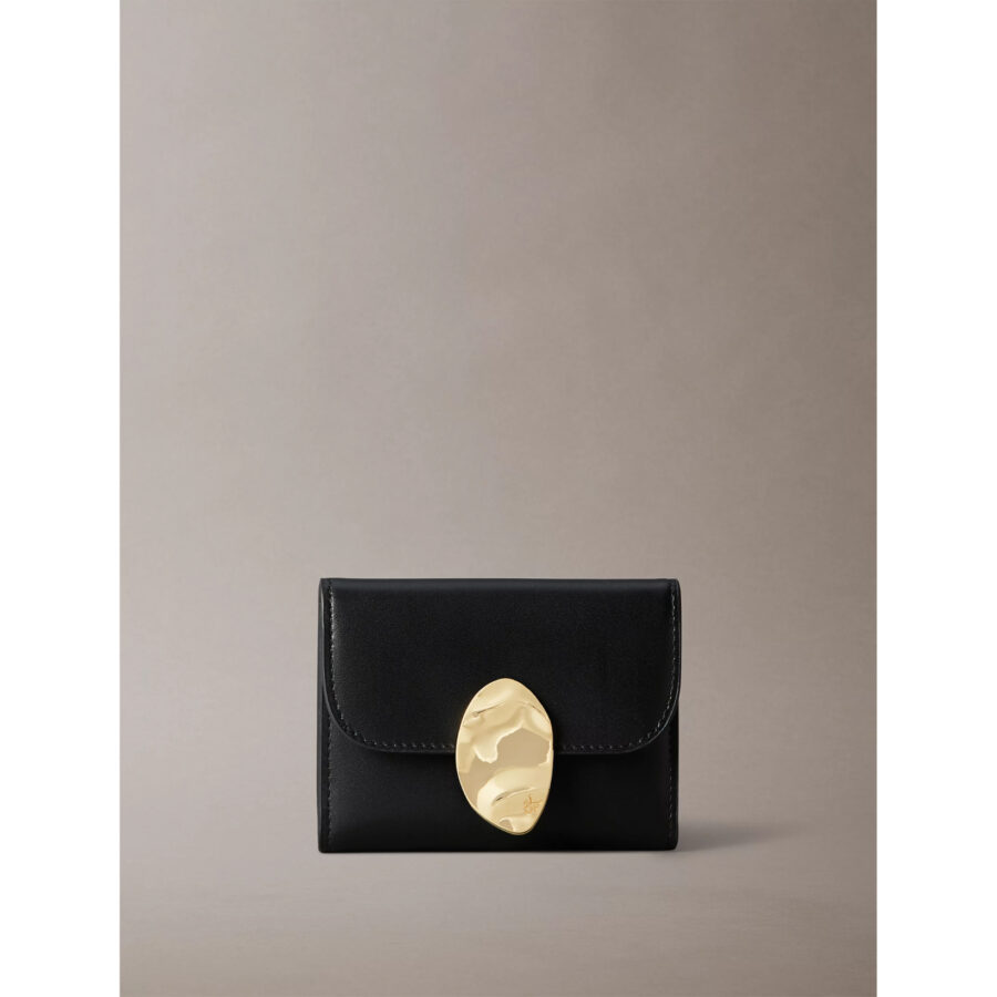 Ck Lv04f1062g Stone Lock Slouchy Lthr Trıfold Kadın Cüzdan - Görsel 5