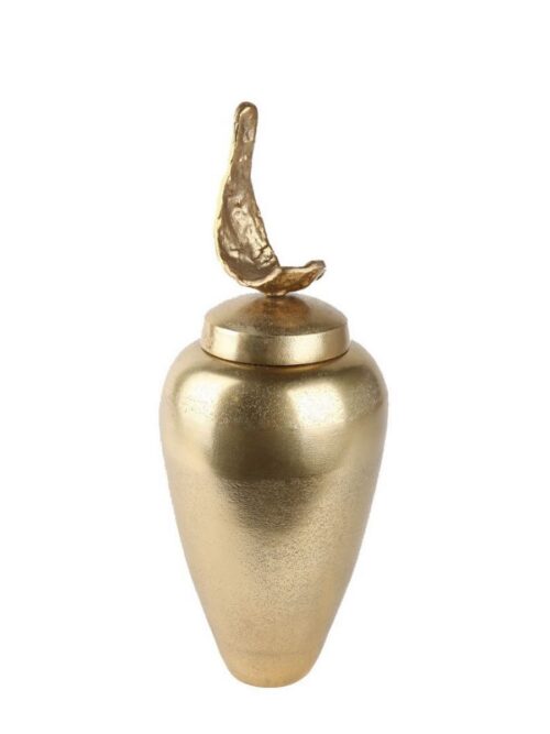 Dk 453 Metal Dekor Küp 37 Cm Gold