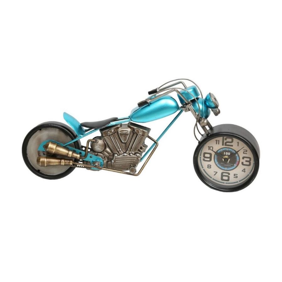 Lx 077 Metal Motorsiklet Saat Mavi - Görsel 1