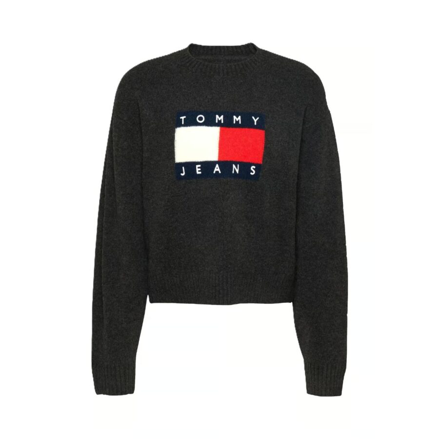 th-dw0dw18681-tjw-melange-flag-sweater-ext-kadin-kazak-106521.jpg Th Dw0dw18681 Tjw Melange Flag Sweater Ext Kadın Kazak - Görsel 2