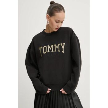 Th Dw0dw19845 Tjw Nw Bxy Glıtter Varsıty Crew Kadın Sweatshırt