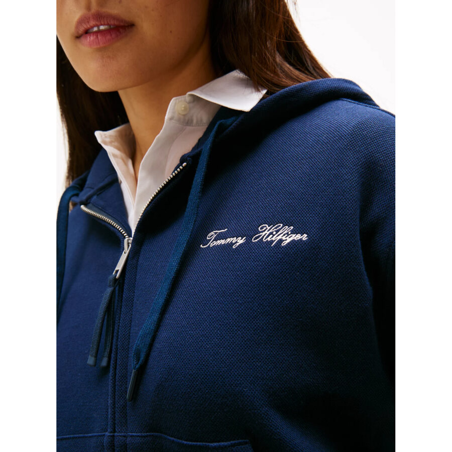 th-ww0ww45742-script-reg-pique-zipup-hoodie-kadin-sweatshirt-179028.jpg Th Ww0ww45742 Scrıpt Reg Pıque Zıpup Hoodıe Kadın Sweatshirt - Görsel 8