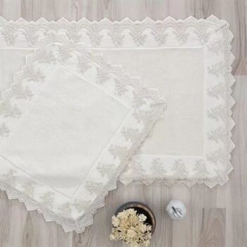 Tual 2li Paspas Set 60x100 Cm Krem - Görsel 2