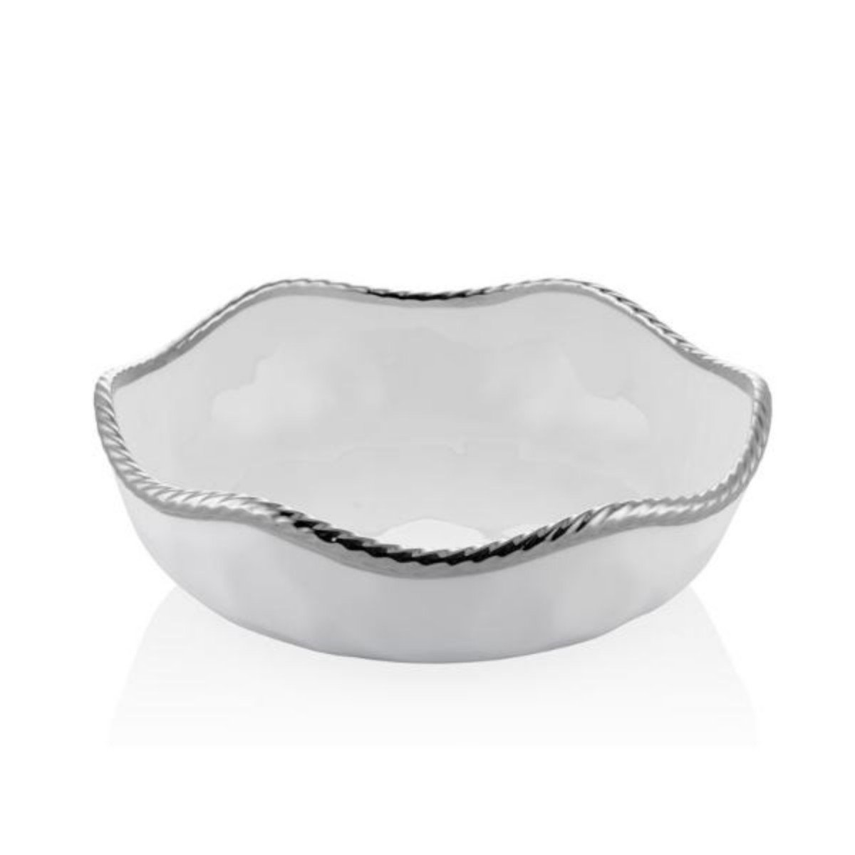 1yw-e06s Wave Salata Kasesi 26x26x8cm Beyaz Gümüş – BEYAZ-GÜMÜŞ - Görsel 1