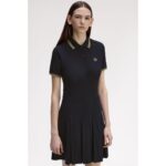 Fred Perry D1173 Tıpped Pıque Kadın Elbise – SİYAH - Görsel 4
