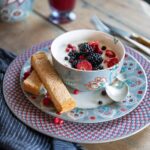 Pip Studio 51001286 Flower Festival Mavi Yemek Tabağı 26.5cm - MAVİ - Görsel 4