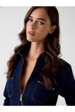 Guess W6rn76d6881 Amelıe Kadın Ceket - LACİVERT - Görsel 6