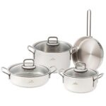 Lyon 7 Parça Çelik Tencere Seti - STANDART