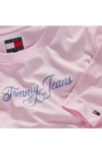 Th Dw0dw21844 Tjw Slım Essentıal Logo 1 Ls Tee Kadın Tshırt - PEMBE - Görsel 3