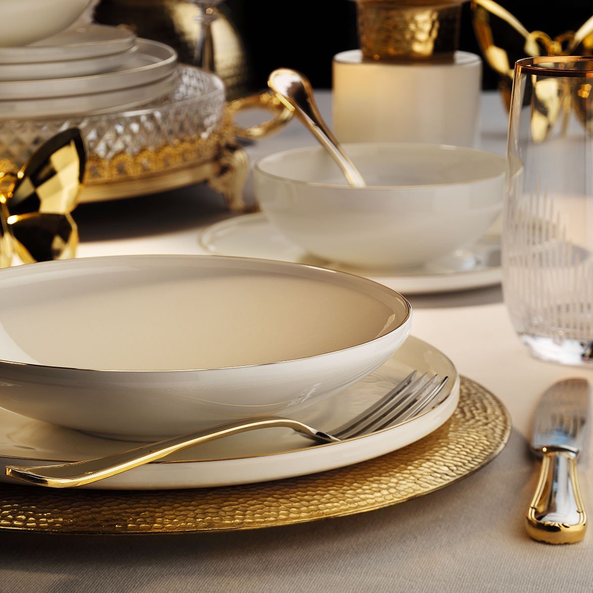148355-0-ar51057-bone-porselen-24-parca-yemek-takimi-altin-014715385c31 Ar51057 Bone Porselen 24 Parça Yemek Takımı Altın – STANDART - Görsel 1