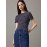 Ck J20j224769 Mılano Short Sleeve Top Kadın Bluz – KOYU MAVİ