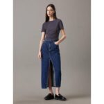 Ck J20j224769 Mılano Short Sleeve Top Kadın Bluz – KOYU MAVİ - Görsel 8