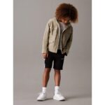 Ck Ib0ıb02433 Color Block Relaxed Erkek Çocuk Şort – SİYAH - Görsel 8