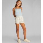 Ck Ig0ıg02882 Scrıpt Logo Hwk Kız Çocuk Şort – BEYAZ - Görsel 2